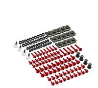 177 Uds Clips De Sujeción Tornillo Para CBR600RR CBR1000RR CBR 600 F2 F3 F4 RR 1000 900 929RR 650R Kit Pernos Carenado bicicletas calle(rojo)