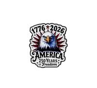 1776 2026 America 250 Years Of Freedom Patriotic Eagle Pins, USA 250 Years Anniversary Enamel Pin - Regalo del 4 de julio, broche de solapa del Día de la Independencia, insignia de celebración