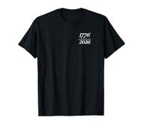 1776-2026 Logotipo de Bolsillo de Pecho Constitución de Estados Unidos 250 años EE. UU Camiseta