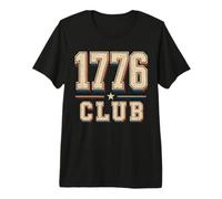1776 Club Vintage Retro Patriótico Historia Americana Camiseta Premium