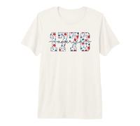 1776 Conmemoración Nacional Floral del Espíritu Camiseta Premium