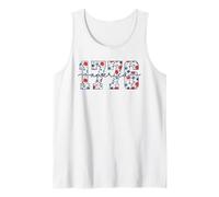 1776 Conmemoración Nacional Floral del Espíritu Camiseta sin Mangas