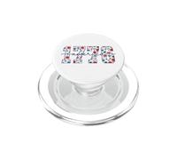 1776 Conmemoración Nacional Floral del Espíritu PopSockets PopGrip para MagSafe
