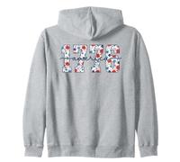 1776 Conmemoración Nacional Floral del Espíritu Sudadera con Capucha