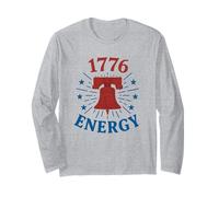 1776 Energy Liberty Bell Patriotic 4 de julio Manga Larga