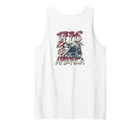 1776 Hizo América Eagle Backprint Camiseta sin Mangas