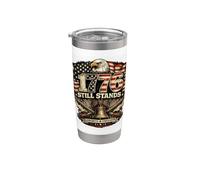 1776 Still Stands USA Veteran 250 America Liberty 4 de julio Vaso térmico de acero inoxidable de doble pared