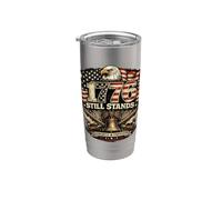 1776 Still Stands USA Veteran 250 America Liberty 4 de julio Vaso térmico de acero inoxidable de doble pared