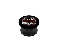 1776 The Original Rage Quit Funny Gamer 4 de Julio PopSockets PopGrip Adhesivo