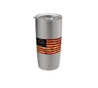 1776 US Flag We The People Distressed USA United States Vaso térmico de acero inoxidable de doble pared