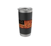 1776 US Flag We The People Distressed USA United States Vaso térmico de acero inoxidable de doble pared
