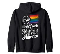 1776 We The People No Kings In America Orgullo Rainbow Sudadera con Capucha