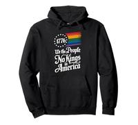 1776 We The People No Kings In America Orgullo Rainbow Sudadera con Capucha