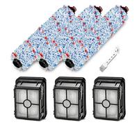 1785 2036A Pet Pro - Piezas de repuesto para cepillo de rodillo multisuperficie 1868 y 3 filtros de aspiradora de repuesto 1866 para Bissell Crosswave en comparación con la pieza # 1613568 1608684
