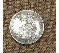1791 Monedas antiguas de un dólar de la Libertad de los Estados Unidos - Moneda de Gran América - Moneda Conmemorativa no circulada