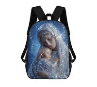 17inch Shimmering Virgin And Child Mochila Escolar Infantil Con Estampado 3D, Mochila Escolar Informal Para Niños De Primaria Y Secundaria