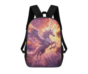 17inchMochila Enchanted Unicorn Flight Fantasy Mochila Escolar Impresa En 3D Para Niños Y Niñas, Mochila Para Portátil Para Niños/estudiantes/adultos