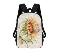 17inchMochila Hand In Hand (Sunflower And Butterfly) Mochila Escolar Impresa En 3D Para Niños Y Niñas, Mochila Para Portátil Para Niños/estudiantes/adultos