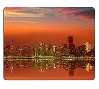 17P07264 Creatividad Alfombrilla de ratón Gaming Mouse Pad Horizonte de Manhattan Nueva York al Atardecer Desde East River NYC USA