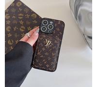 (17Pro, Little Flower) Suitable for iPhone series, this retro card holder case is a luxury and trendy protective cover for your iPhone.