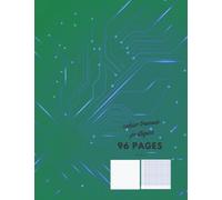 17x22 Cahier Travaux Pratiques 96 pages: 96 Pages Grands Carreaux et Pages Unies Blanches ; Belle vert couverture brillante; Petit Format ... : les étudiants; les adultes, les enfants,...