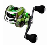 18+1BB High Speed Ratio Fishing Reel 7.2:1 Speed Ratio Ball Bearing Reel Left and Right Handed Interchangeable Design Portable Bait For Roadrunner Sea Fishing Freshwater (Mano Izquierda)
