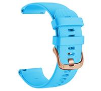 18 20 22 mm Smart Watch Cortas oficiales para Garmin Venu 2 Cinturón de pulsera de silicona para Garmin Venu 2s Sq Bracelet Band (Color: Powder, Tamaño: 20 mm Universal)