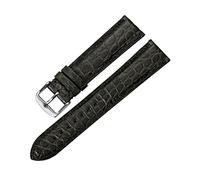18-22mm Elegante reloj de cuero de cocodrilo Pulsera Hebilla de pasador Correa de reloj Accesorios de repuesto para cuarzo digital, reloj de cuarzo analógico, 20mm