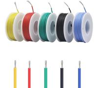 18-28AWG Silicone cable flexible de cobre eje(Red; 5m; 26 AWG)