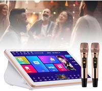 18.5 Inch KTV Karaoke Machine, All In One Karaoke Machine, Soporta 20 Opciones De Idioma, Múltiples Métodos De Ordenación De Canciones, Incorporado En El Ajuste De Sonido DSP, Soporta Conexión WIFI, P