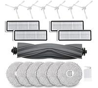 18 accesorios para robot aspirador Dreame L10s / L10 Ultra / L10 Prime con 1 cepillo principal, 6 toallitas, 4 filtros, 6 cepillos laterales, 1 cepillo de limpieza