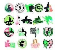 18 adornos para zapatos Wicked para adolescentes, bonitos adornos para zapatos, pulseras, zuecos, sandalias, regalos de fiesta para adultos.