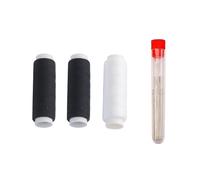 18 agujas de coser + 3 bobinas de hilo negro | Set de costura a mano | Agujas con ojales ampliadas