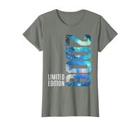 18 años Chica Chico 2008 cumpleaños 18 Edition Limitada 2008 Camiseta, Mujer, Verde Militar Jaspeado, 3XL