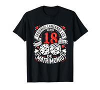 18 Años de Matrimonio Dados Regalo Original Aniversario Boda Camiseta