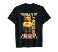 18 años Mayo 2008 Oso de Peluche 18 cumpleaños Hombres Mujeres Camiseta