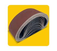 18 bandas de lija de óxido de aluminio surtidas de 3 x 24 pulgadas, 3 de cada grano 60/80/120/150/240/400