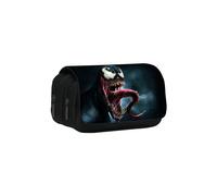 (18)Bolsa de almacenamiento de papelería doble capa para estudiantes con estampado de personajes Venom