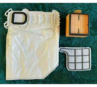 18 Bolsa de Aspiradora Apto Para Vorwerk Kobold 135,136 Motor Y Filtro Higiene