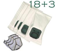 18 Bolsas Para Aspiradora Staubbeutel Para Vorwerk Kobold 140,150 Con 3 Filtros