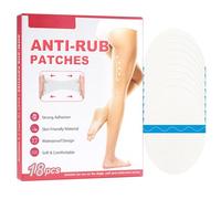 18 calcomanías interiores antirozaduras para muslos, cinta transparente para antifricción, pasta autoadhesiva antidesgaste para muslos, calcomanía antidesgaste para talón, bandas impermeables para