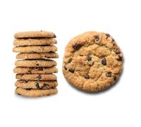 18 Carati | Galletas Rubí negro | Desmenuzables de vainilla con trozos de chocolate negro | Galletas artesanales hechas a mano | Embalaje elegante | 130 g