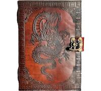 18 cm Diario de cuero virgen de Grimoire Shenron Dragon Book Of Shadows Cuaderno de bocetos mágicos de Artists Notebook