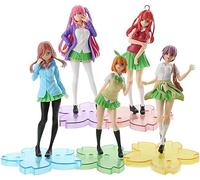 18 cm The Quintessential Quintuplets Action Figures Collectible Anime Model Statue, PVC Environmental Protection Materials Suitable for Home Office Desktop Decorative Ornaments Toys (5pcs)