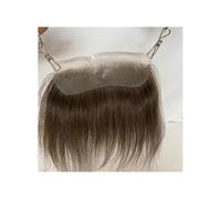 18 cm x 4 cm para hombre, línea capilar HD, encaje invisible, piel sintética, parte trasera de hombre, postizos frontales para sistemas de repuesto de retroceso (marrón claro)