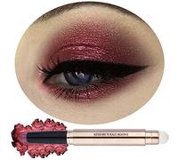 18 colores de sombra de ojos en barra con purpurina, iluminador, sombra de ojos, resistente al agua, maquillaje con colores brillantes (marrón óxido, n.º 09)