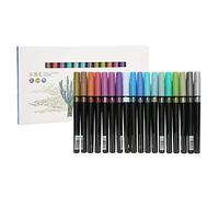 18 Colors Metallic Marker Pens Smoother Writing Odorless Quick Dry Paint Markers Set for Graffiti Painting Coloring Notes Office Writing Christmas Gifts
