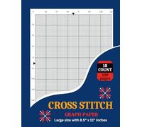 18 Count Graph Paper: Large Easy-to-Read Grid Notebook for Design, Planning & Practice | 100 Pages | 8.5” × 11”