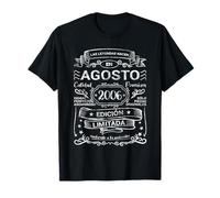 18 Cumpleaños Leyendas Nacen Agosto 2006 Chico Chica Camiseta