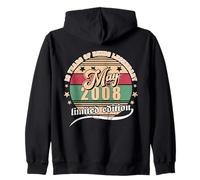 18 cumpleaños Mayo 2008 Vendimia 18 años Legendary Sudadera con Capucha
